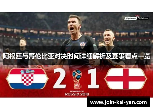 阿根廷与哥伦比亚对决时间详细解析及赛事看点一览